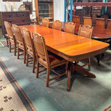 12-Seater Extension Solid Basswood Table for sale in cape town. Furniture store.
