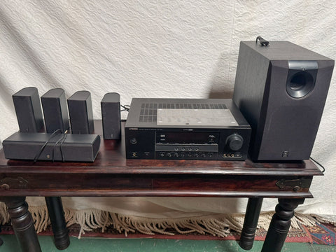 Yamaha RX-V363 Amp And Surround Sound Speakers Full Setup