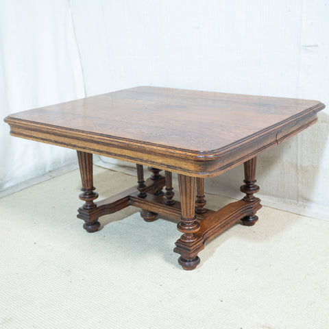 Ornate Solid European Oak Coffee Table