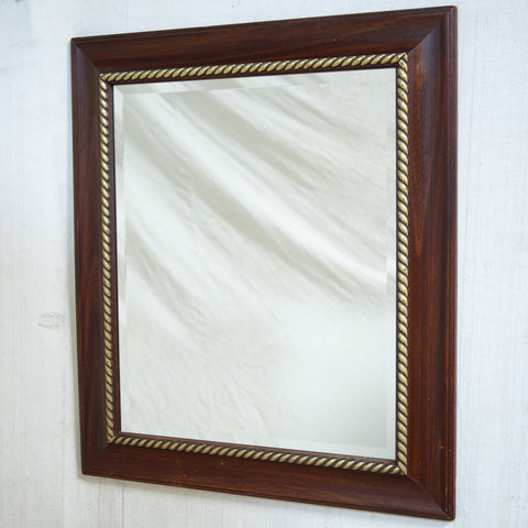 Wooden & Bevelled Mirror 2