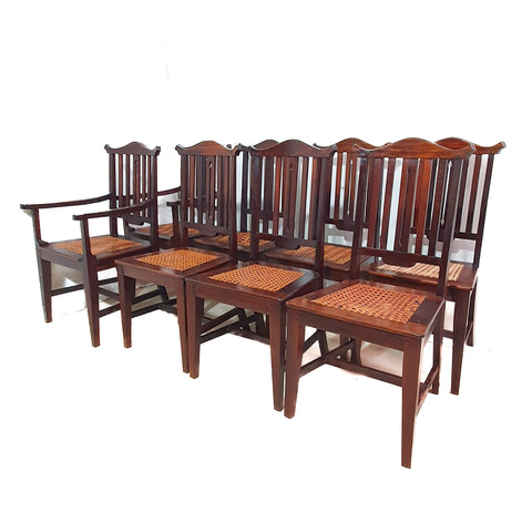 8x Cape Stinkwood Dining Room Chairs 19thC