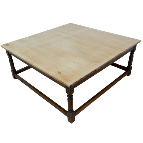 Square Beechwood & Blackwood Coffee Table