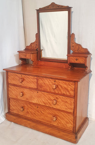 Victorian Satinwood Dressing Table