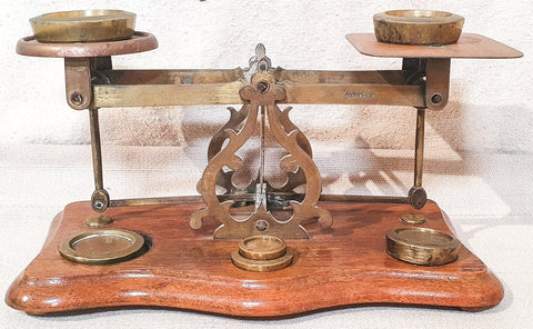 Antique Brass Postal Letter Scale