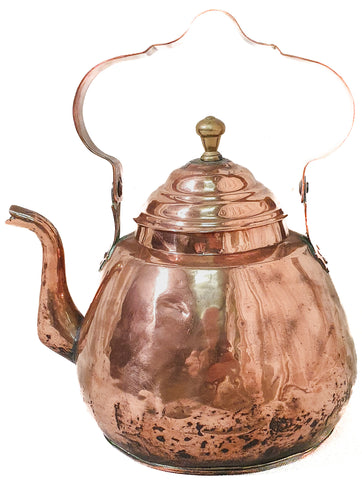 Large Vintage Copper Teapot