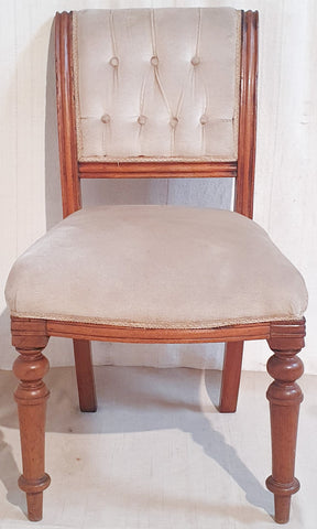 Victorian Mahogany Upholstered Chair