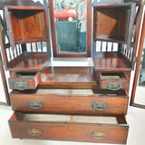 Edwardian Solid Walnut Dressing Table