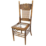 8x Colonial Birch & Riempie Dining Chairs