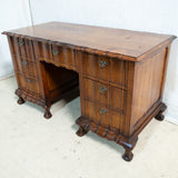 Solid Imbuia 7 Drawer Desk