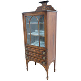 Edwardian Mahogany & Inlaid Display Cabinet