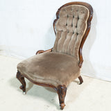 Victorian Mahogany Buttonback Nursing Chair
