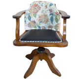 Antique Mahogany Captains Swivel Chair