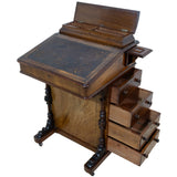 Victorian Walnut Davenport
