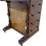 Victorian Walnut Davenport