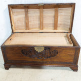 Antique Chinese Carved Camophorwood Chest