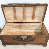 Antique Chinese Carved Camophorwood Chest