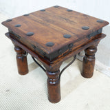 Antique Teak Indian Small Side Table