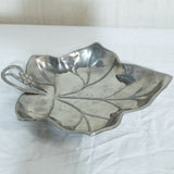 Leaf Shaped Silver Plated Entree Dish