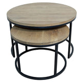Manhattan Nested Oak Coffee Table