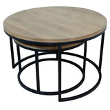 Manhattan Nested Oak Coffee Table