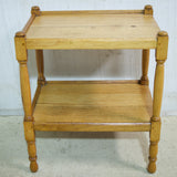Solid Oak 2-Tier Tea Trolley