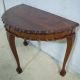 Solid Imbuia Half Moon Table