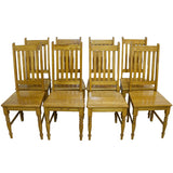 Solid Oak 8-Seater Dining Table & Chairs