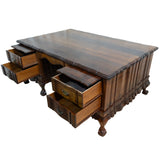 Large Solid Imbuia Partners Desk