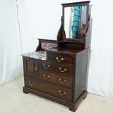 Georgian Mahogany & Marble Washstand