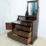 Georgian Mahogany & Marble Washstand