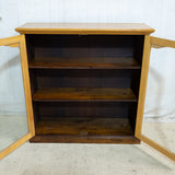 Solid Yellowwood & Imbuia Display Bookcase