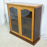 Solid Yellowwood & Imbuia Display Bookcase