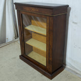 Victorian Walnut Inlaid Piers Display Cabinet