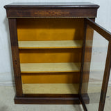 Victorian Walnut Inlaid Piers Display Cabinet