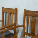 Pair of Oak Armchairs
