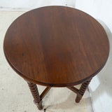 Solid Burmese Teak Lamp Table