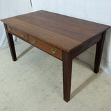Solid Teak 2 Drawer Table