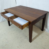 Solid Teak 2 Drawer Table