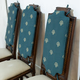 4x Antique Mahogany & Cane Highback Chairs