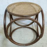 Round Cane Side Table