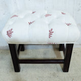 Upholstered & Wooden Stool