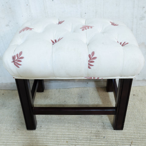 Upholstered & Wooden Stool