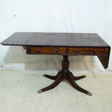 Regency Solid Cuban Mahogany Drop Side Table