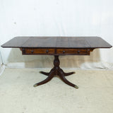 Regency Solid Cuban Mahogany Drop Side Table