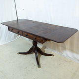 Regency Solid Cuban Mahogany Drop Side Table