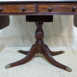 Regency Solid Cuban Mahogany Drop Side Table