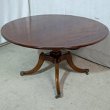 Round 5-Seater Solid Mahogany Table