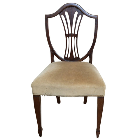Mahogany Shield Back Chair