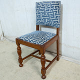 6x Teak Upholstered Dining Chairs