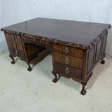 Large Solid Imbuia Executive Desk